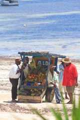 01-An Aldi shop on the beach